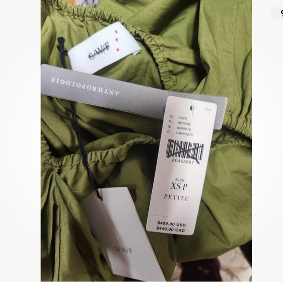 - Anthropologie S/W/F Tiered One-Shoulder Maxi Dress Size XSP. B27 - Picture 8 of 8